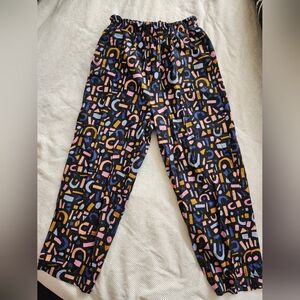 Princess Highway print pants (stretchy paperbag waist)